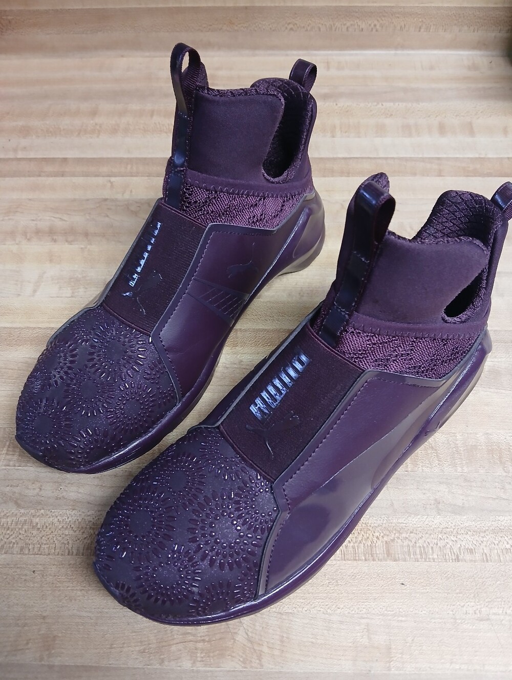 Puma Fierce Slip-On Athletic Sneakers in Deep Purple